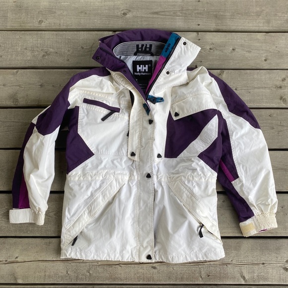 Helly Hansen Jackets & Blazers - Helly Hansen White and Purple Ski Jacket